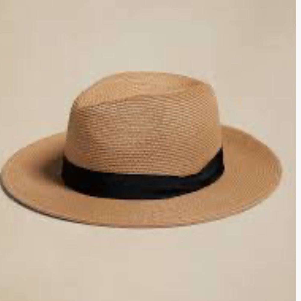 BR Packable Straw Fedora / Size M/L